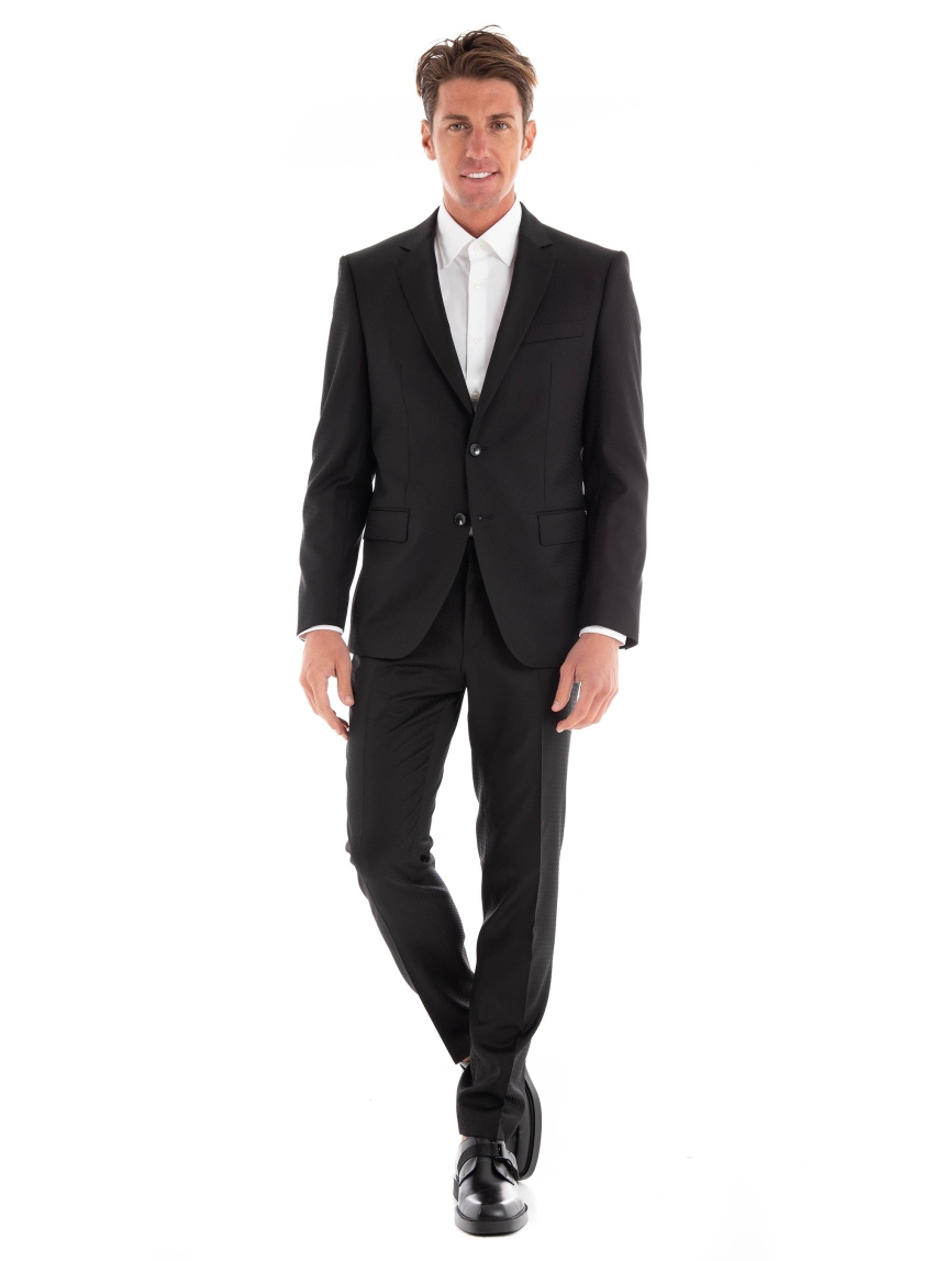 BOSS Slim Fit Suit H-Huge-2Pcs-224 - Black