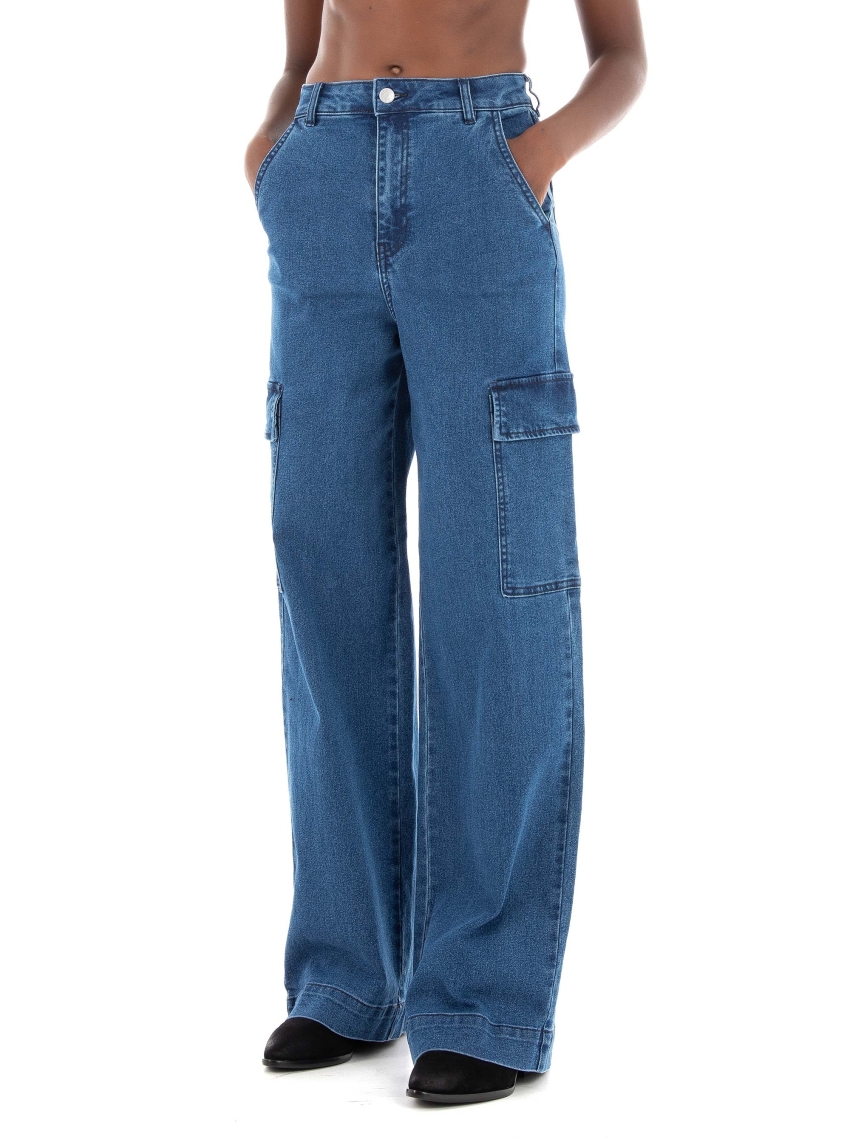 JJXX Tokyo Asha Wide High Waist Jeans Yk - Dark Aged Denim