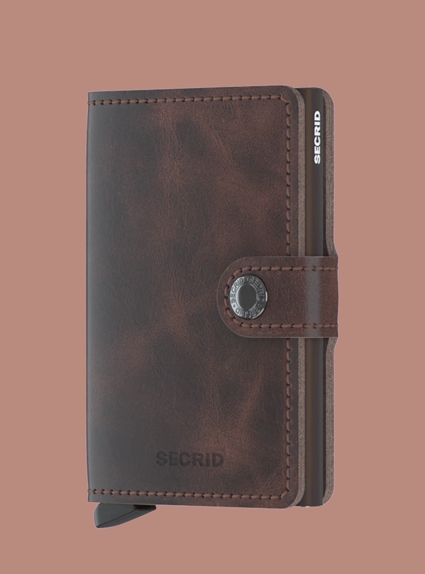 Secrid Original Vintage Mini Wallet - Dark Brown