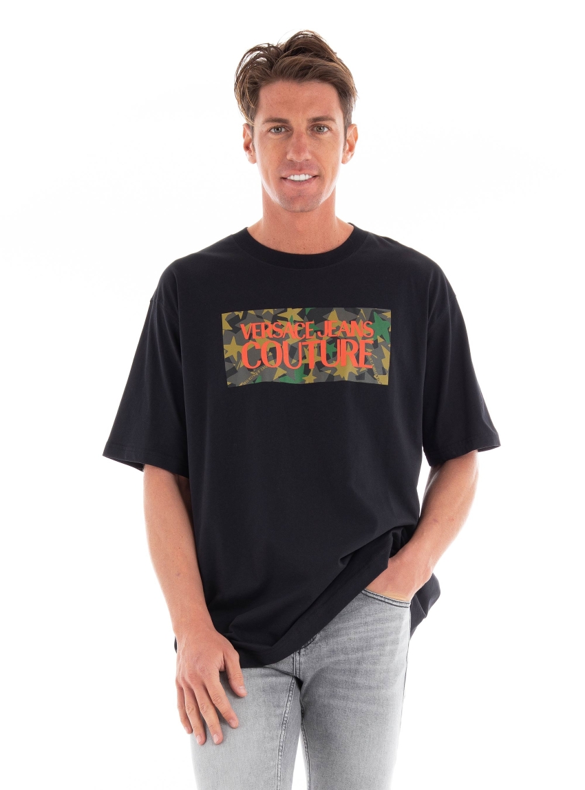 Versace Jeans Couture Logo Square T-Shirt - Black