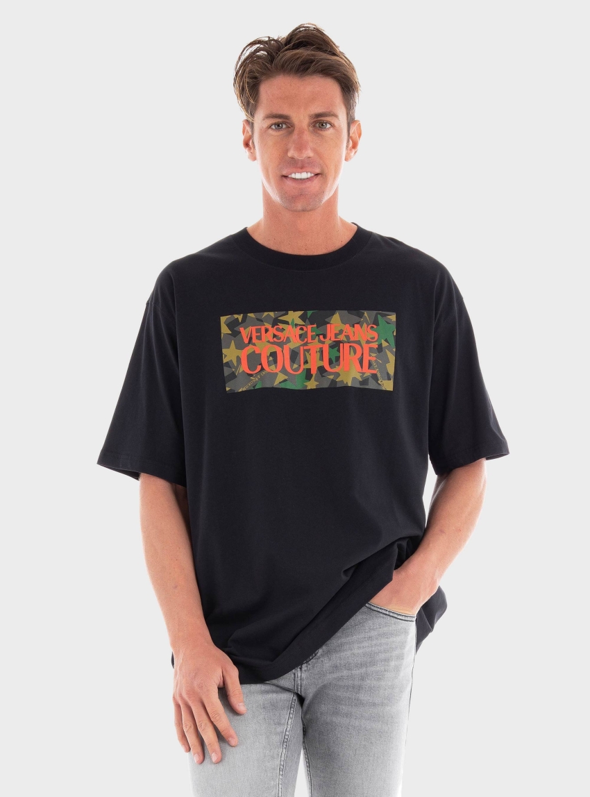 Versace Jeans Couture Logo Square T-Shirt - Black