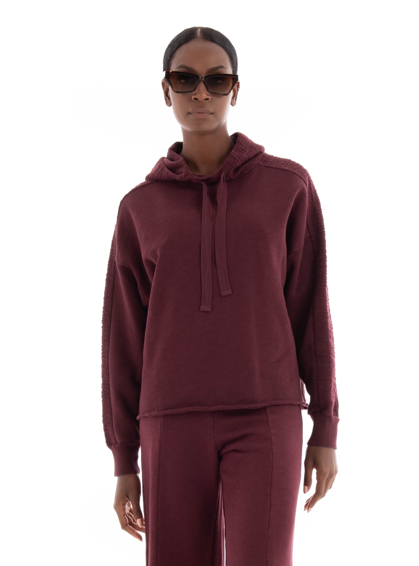 Deha Sweat Hoodie - Bordeaux