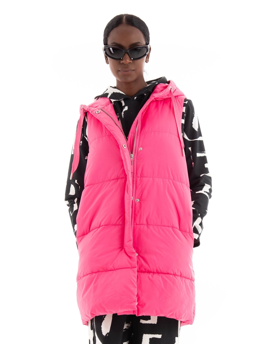 Only Asta Puffer Waistcoat - Pink