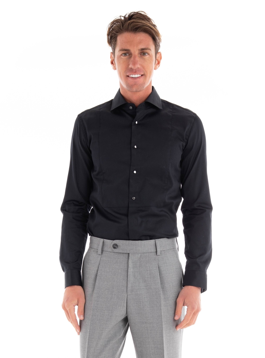 BOSS Slim Fit Shirt H-HANK-TUX3-231 - Black