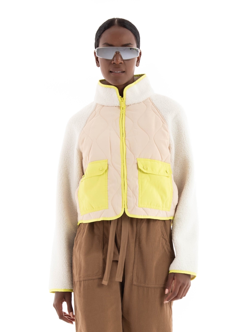 Ugg Dayana Quilted UGG Fluff Jacket - Off White