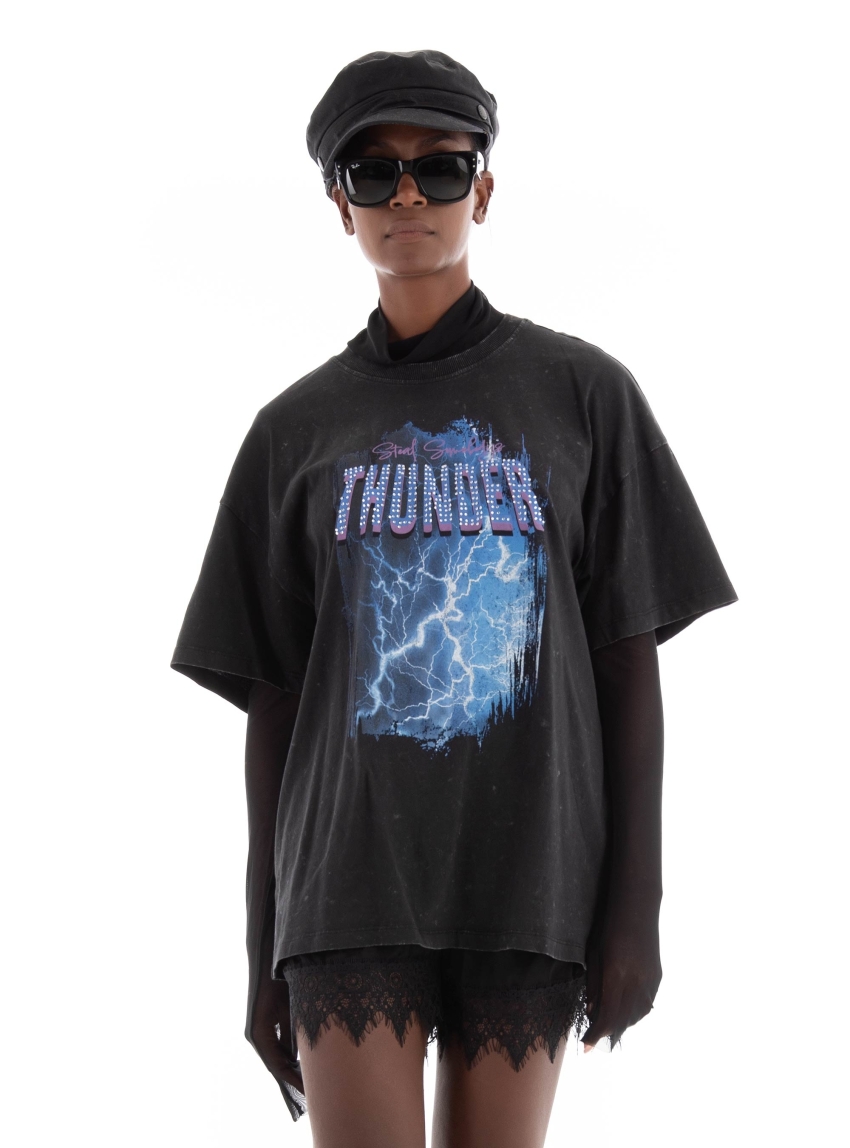 Only Sali Midnight Box T-Shirt - Black