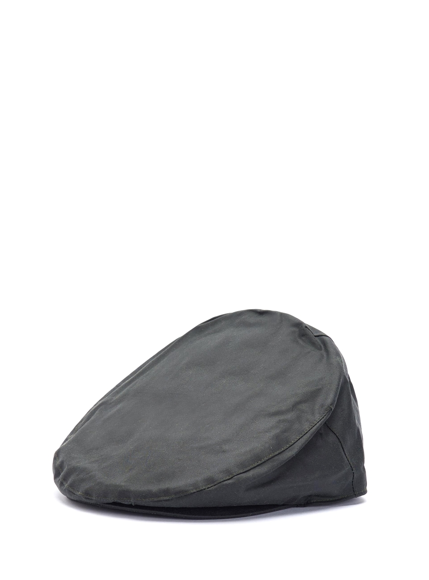 Barbour Wax Flat Cap - Dark Khaki