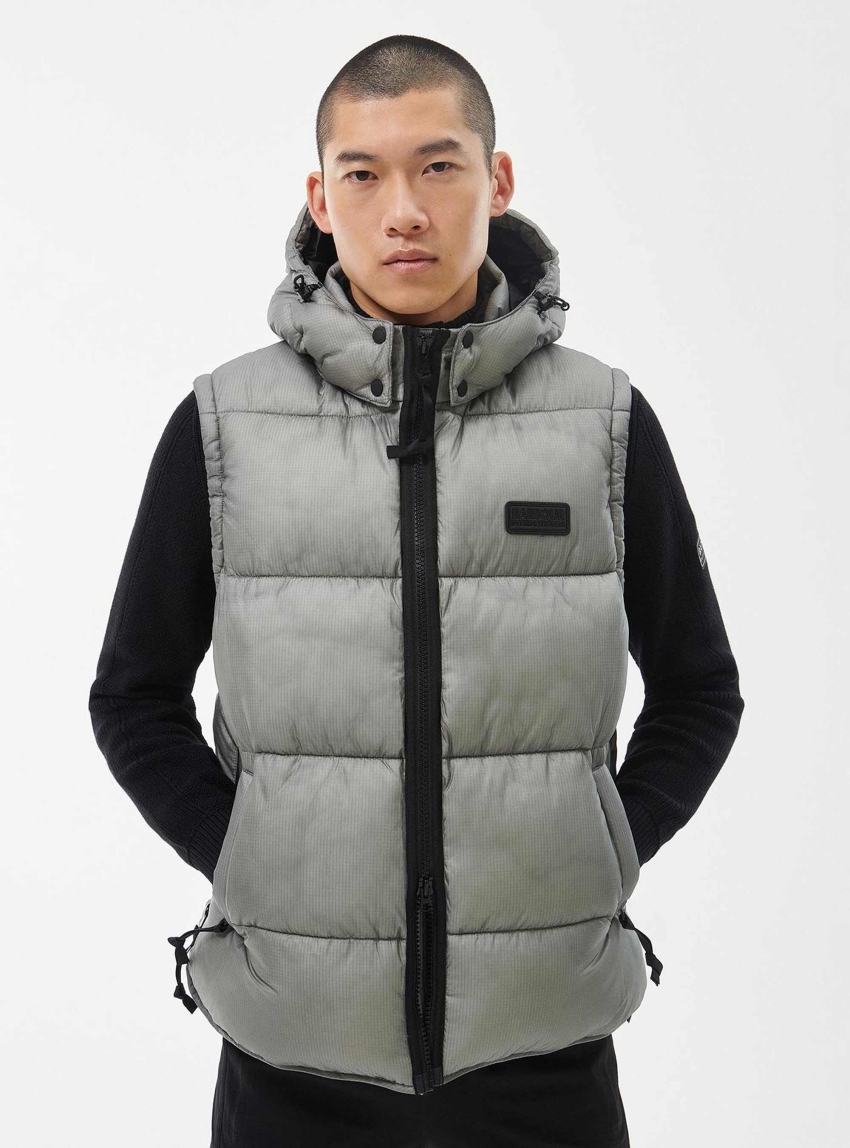 Barbour International Driesh Quilted Gilet - Grey
