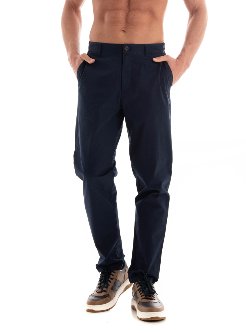 Les Deux Jared Twill Chino Pants - Dark Blue