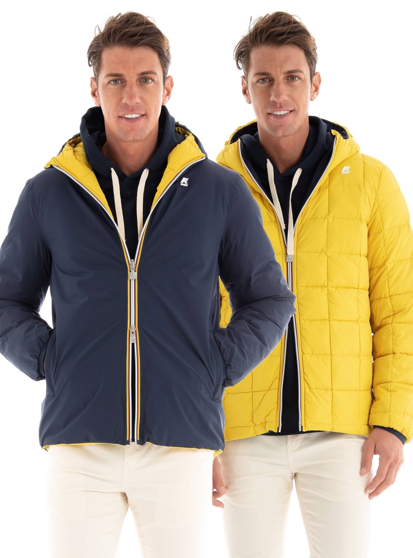 K-Way Jack Eco Stretch Thermo Reversible Jacket - Blue