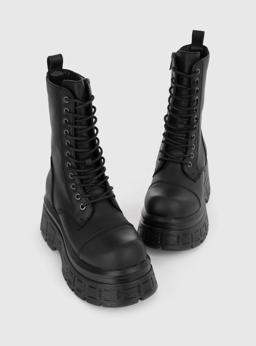 WindsorSmith Screaming Platform Boots - Black