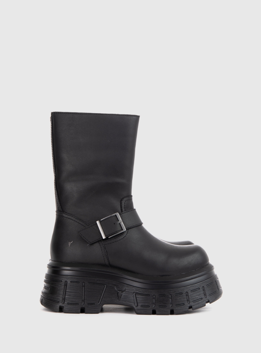 WindsorSmith Seek Platform Boots - Black