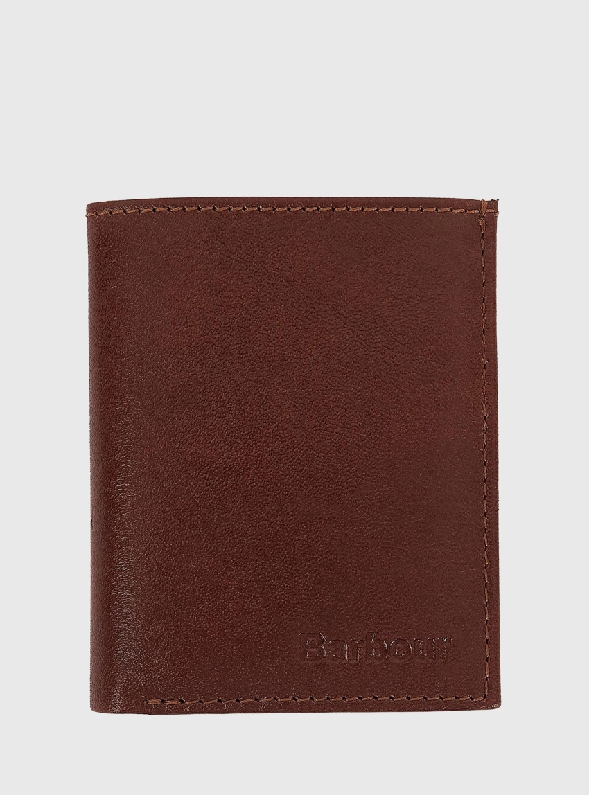 Barbour Colwell Small Billfold Wallet - Brown