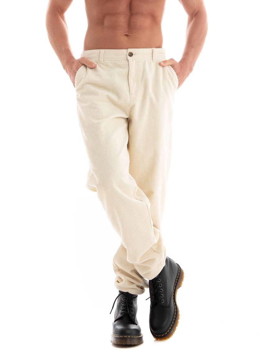 Les Deux Kody Heavy Corduroy Pants - Cream