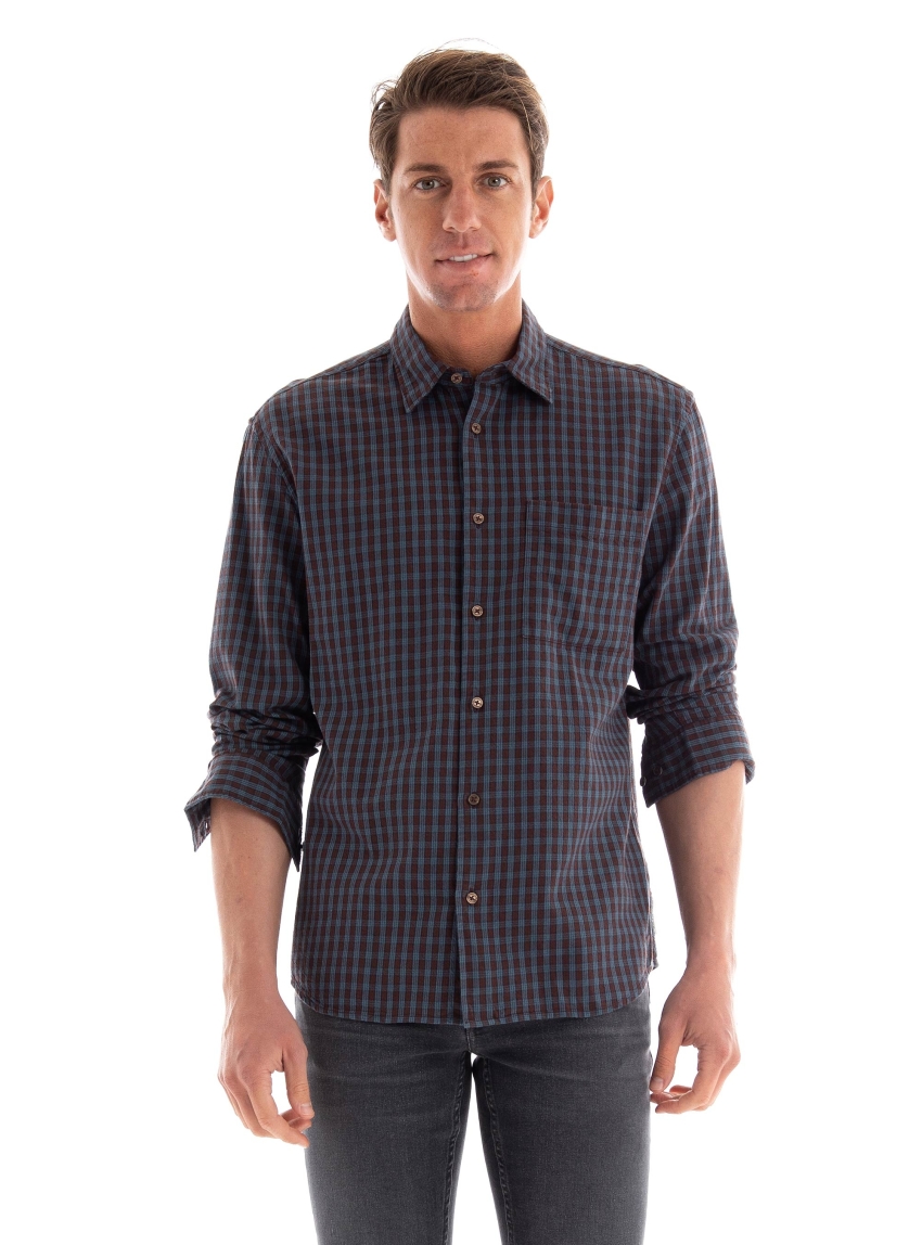 Marc O Polo Regular Fit Twiil Shirt - Brown