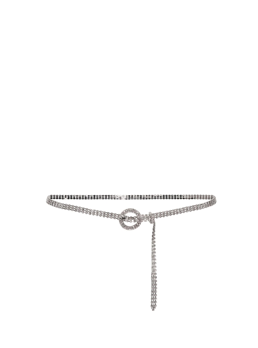 Only Eden Glitter Metal Jeans Belt - Silver