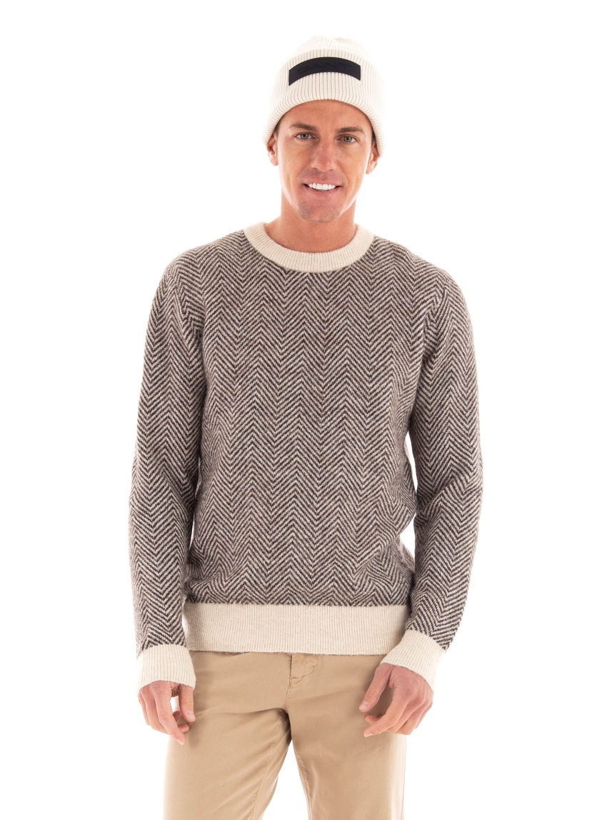 Selected Rai Crew Neck Knit - Light Brown