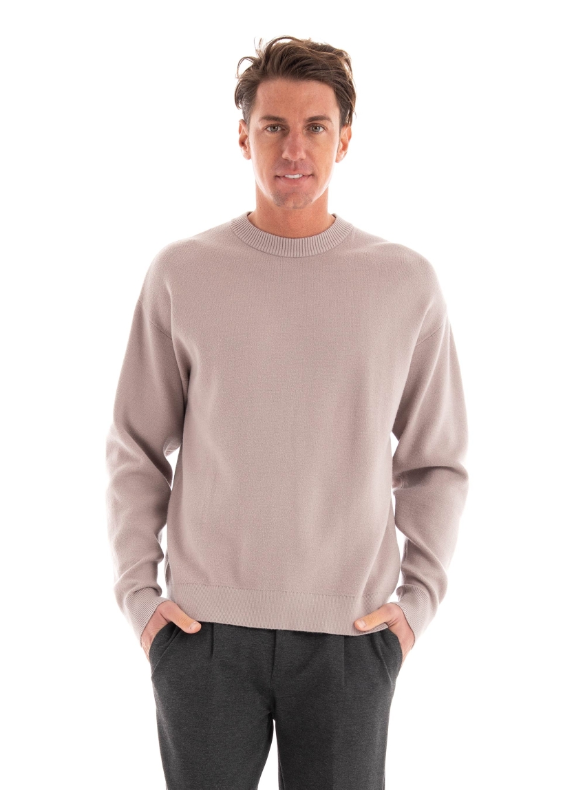 Jack & Jones Ray Crew Neck Knit - Light Beige