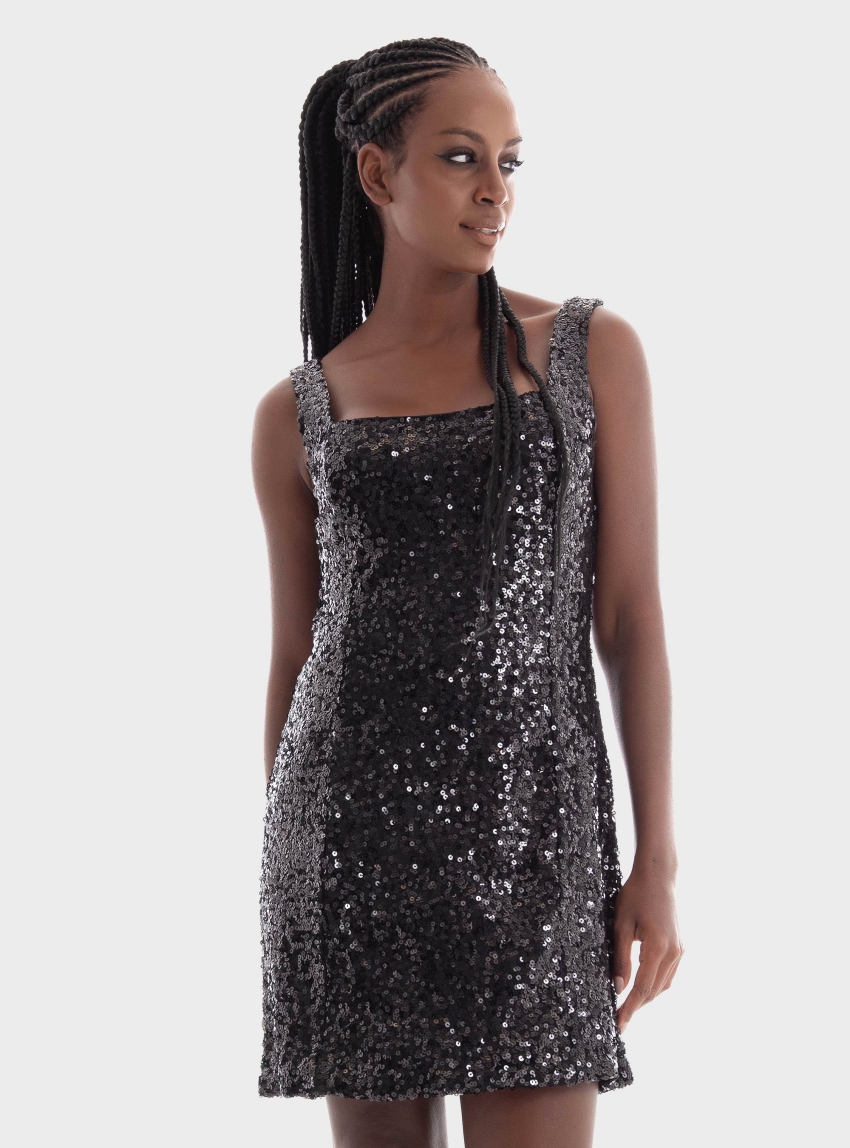Glamorous Sequin Dress - Black