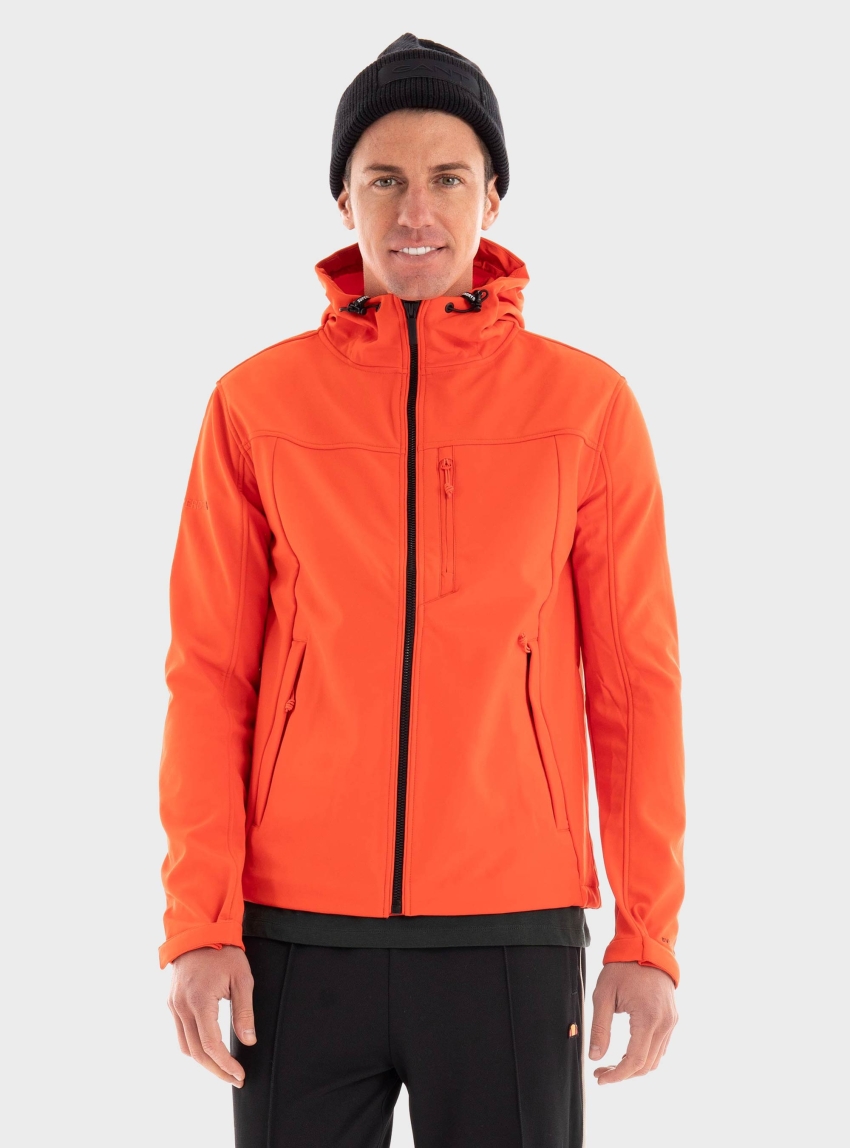 Superdry Fleece Lined Softshell Hooded Jacket - Orange