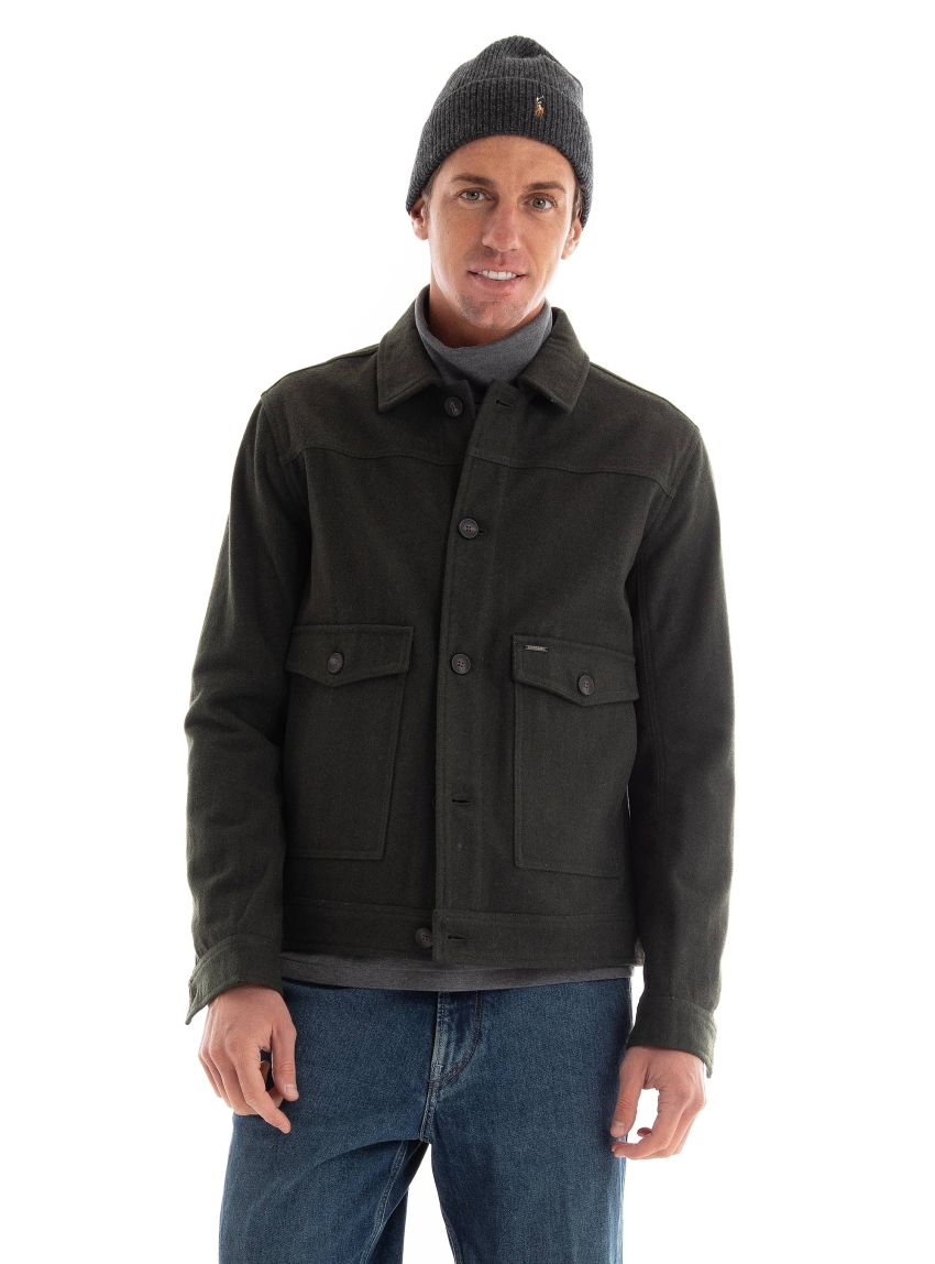 Dstrezzed Dennis Lt. Jacket - Dark Olive Green