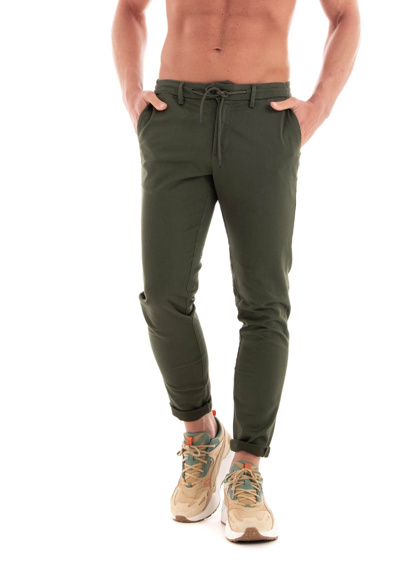 Dstrezzed Lancaster Tapered Jogger Twill Knit - Dark Olive Green