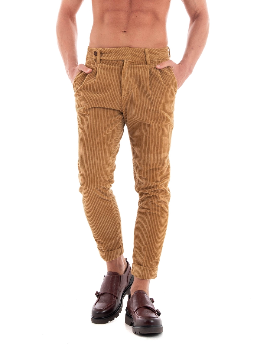 Paul Miranda Corduroy Pants - Dark Beige