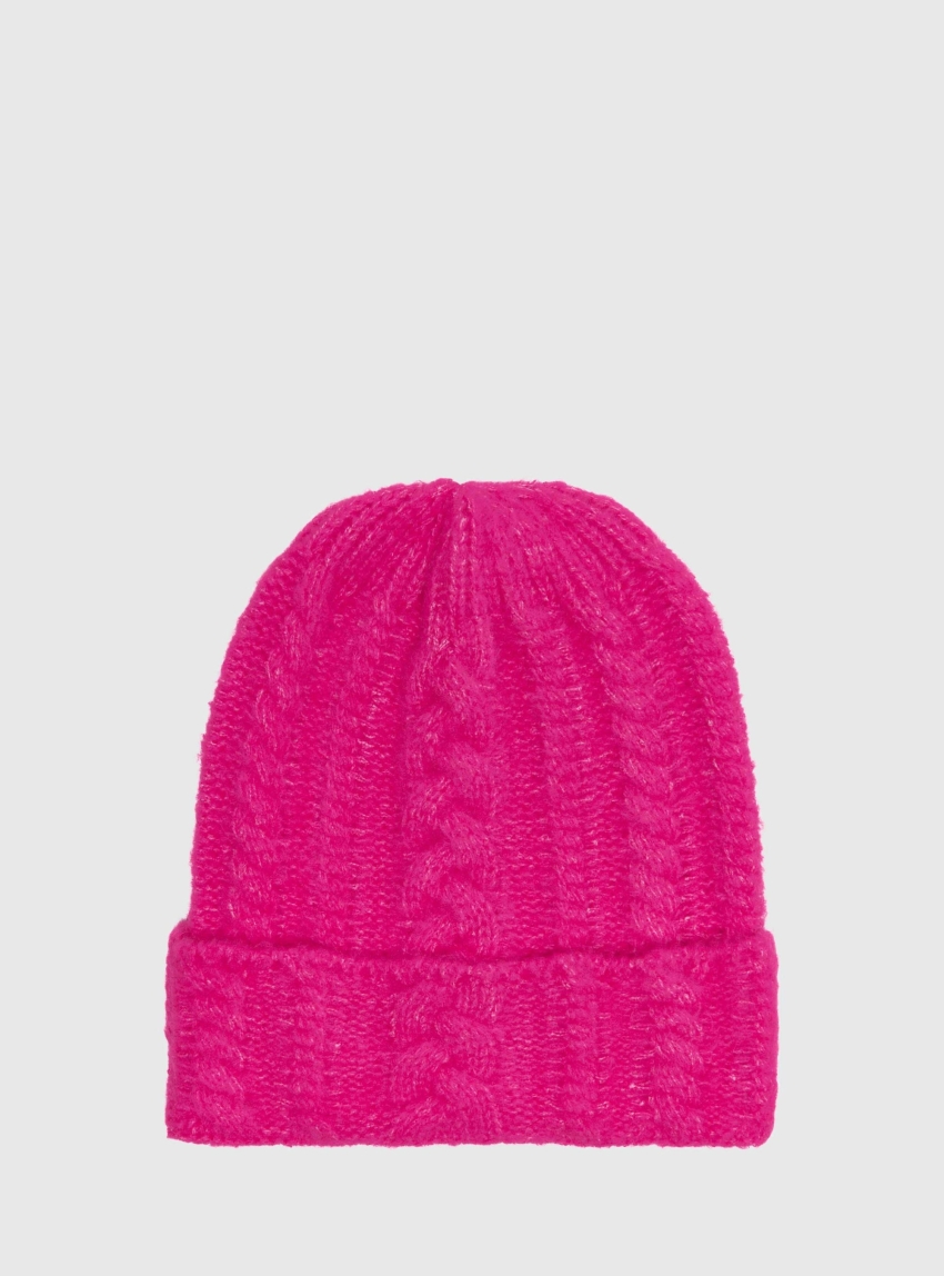Only Sanna Knit Beanie - Fuchsia
