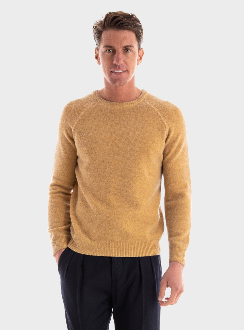 Paul Miranda Crew Neck Knit - Mustard
