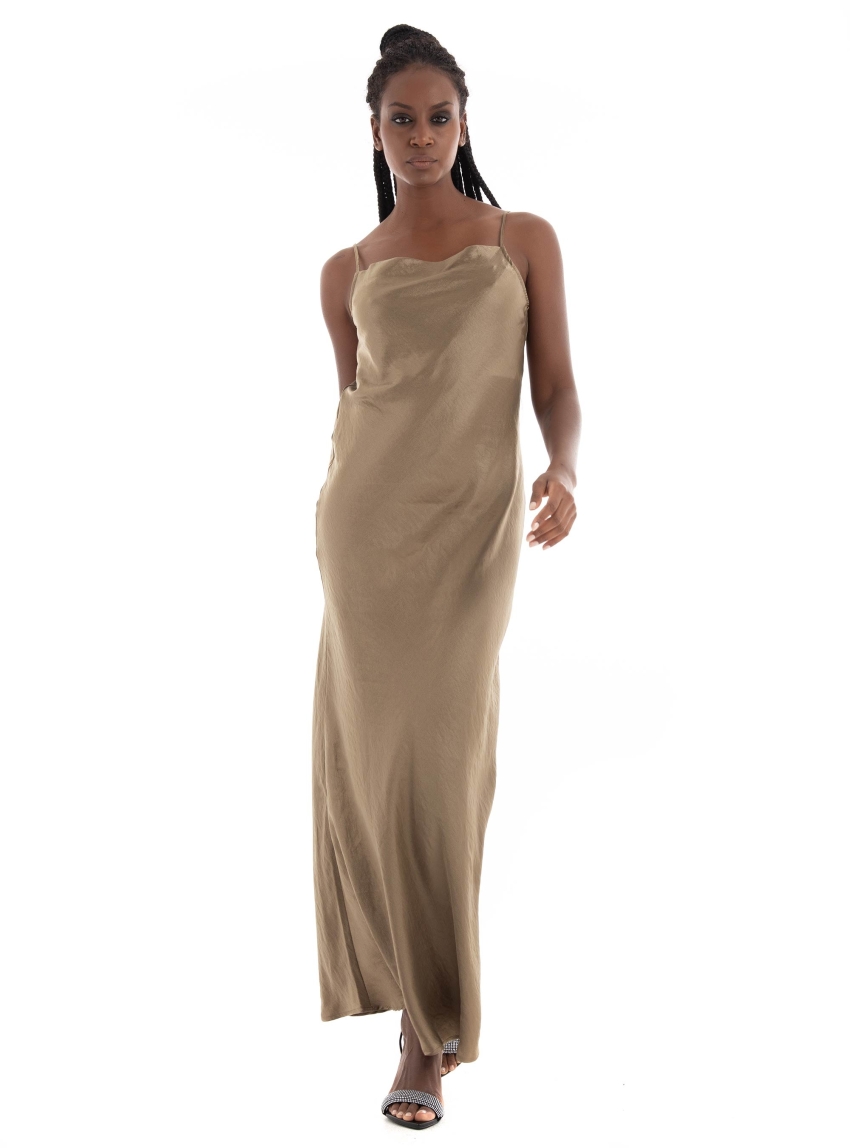 Selected Silva Ankle Strap Dress - Gold