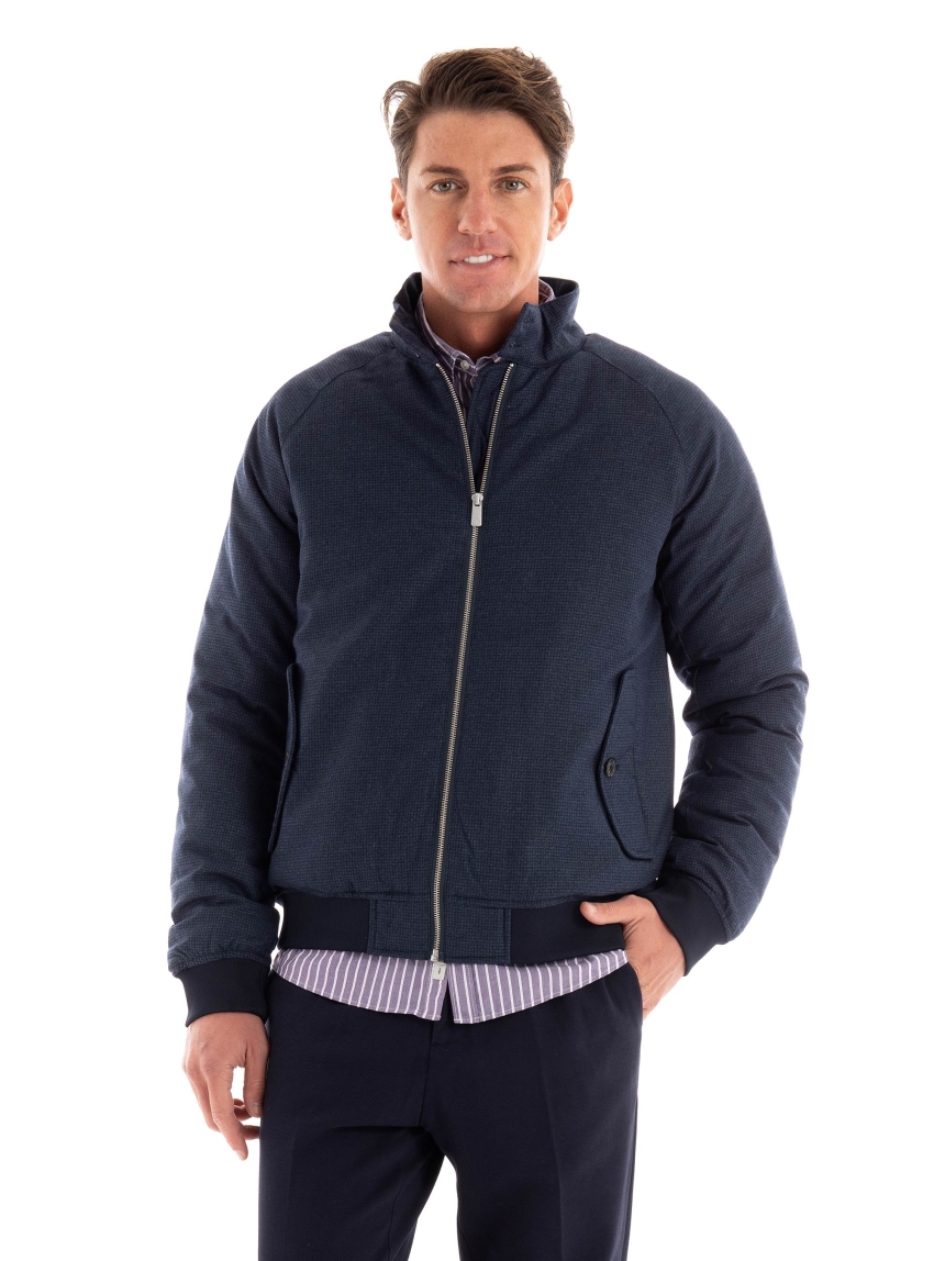 Scotch & Soda Padded Harrington Jacket - Dark Blue