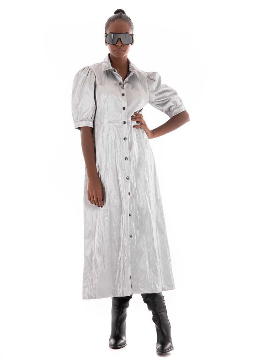 Collectiva Noir Flor Dress - Silver