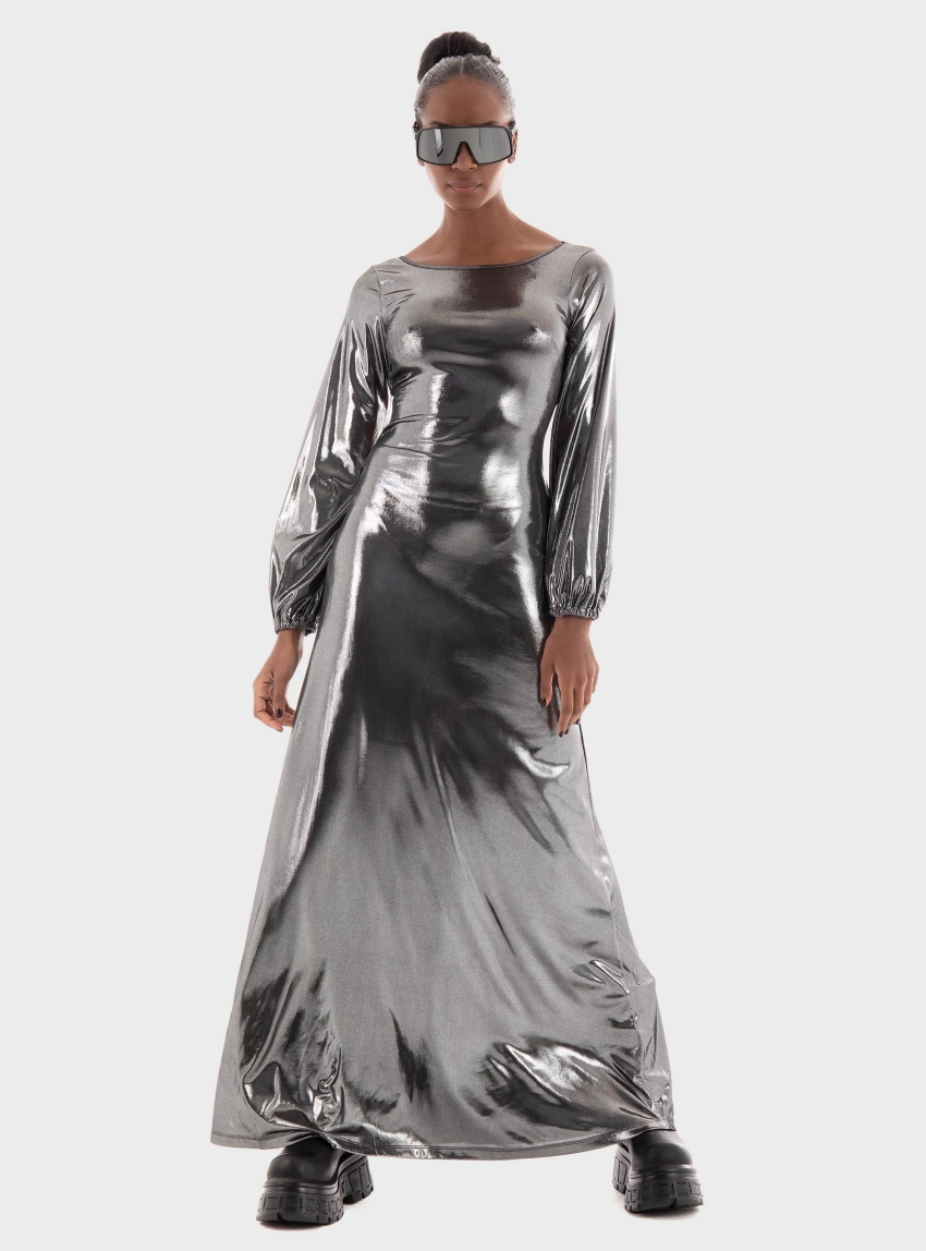 Collectiva Noir Erofili Dress - Gunmetal