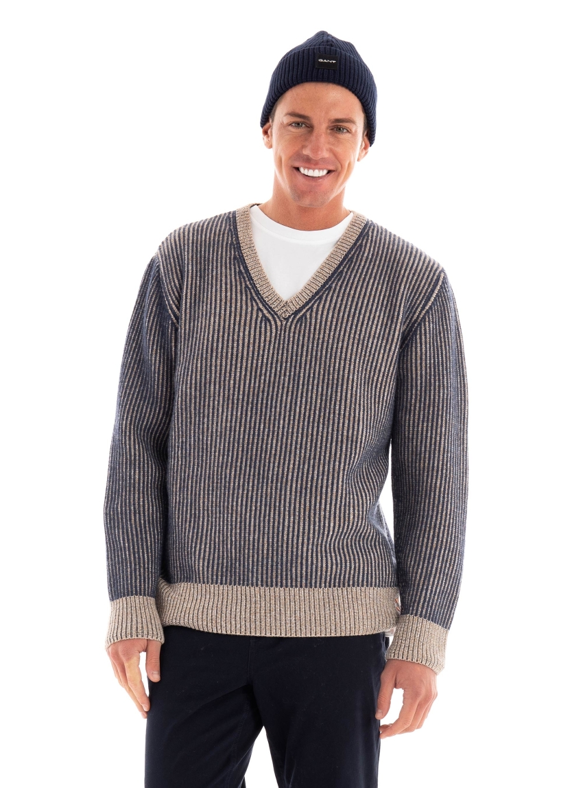 Scotch & Soda Regular Fit Wool-Blend Pullover - Dark Blue