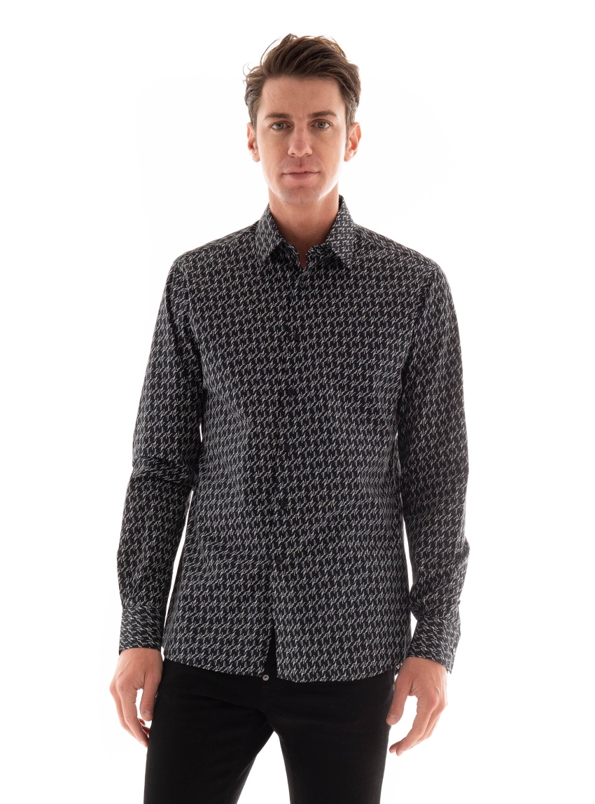 Karl Lagerfeld Modern Fit Shirt - Black