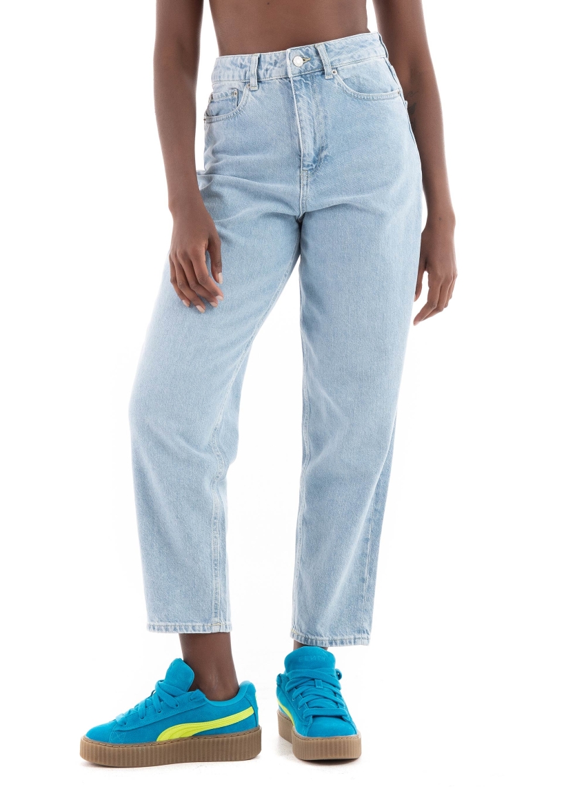 JJXX Lisbon Mom High Waist R4010 Jeans - Light Aged Denim