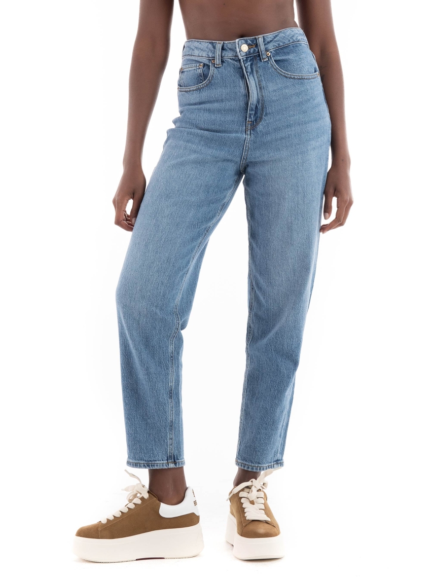 JJXX Lisbon Mom High Waist Jeans C4046 - Medium Aged Denim