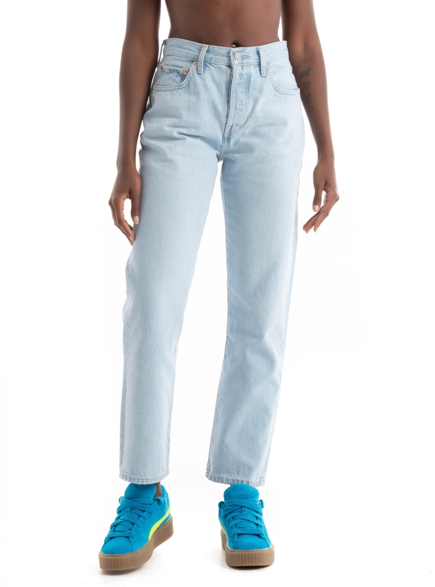 Levi's 501® Original Cropped Jeans  - Light Aged Denim