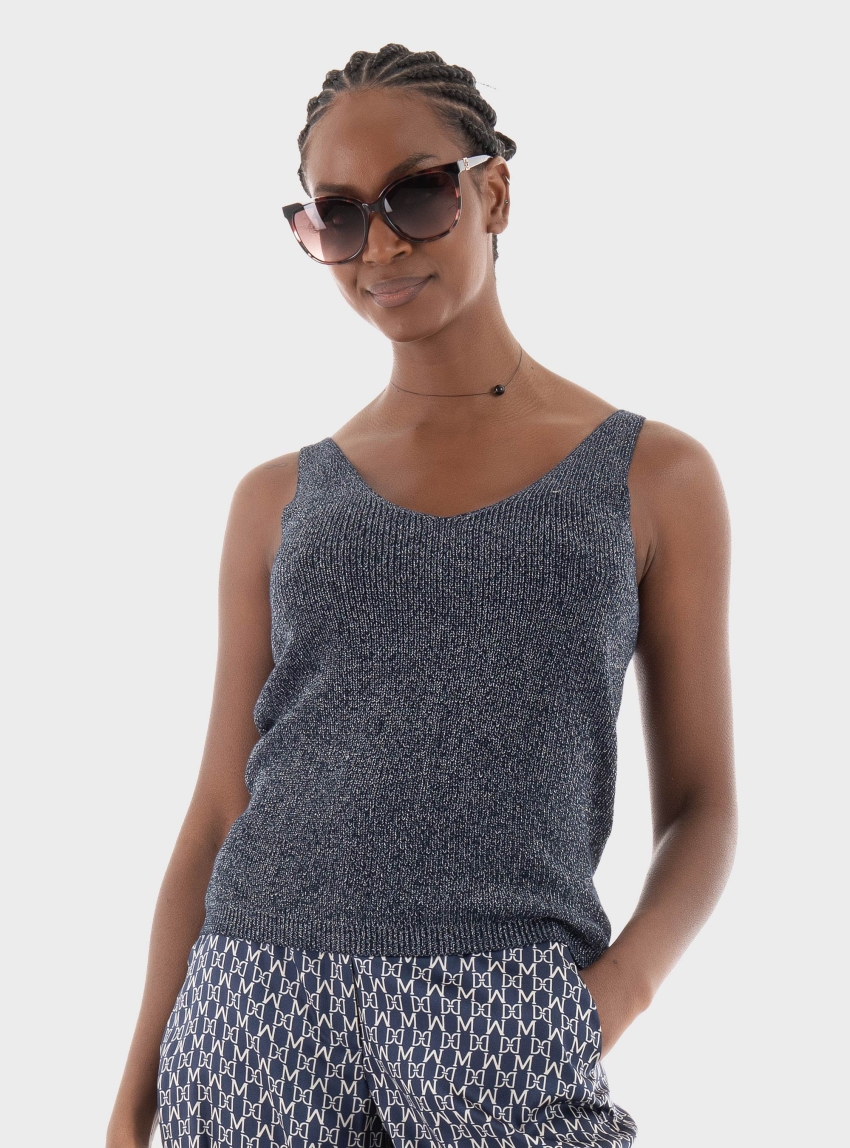Vero Moda Newlexsun Shine Tank Top - Navy