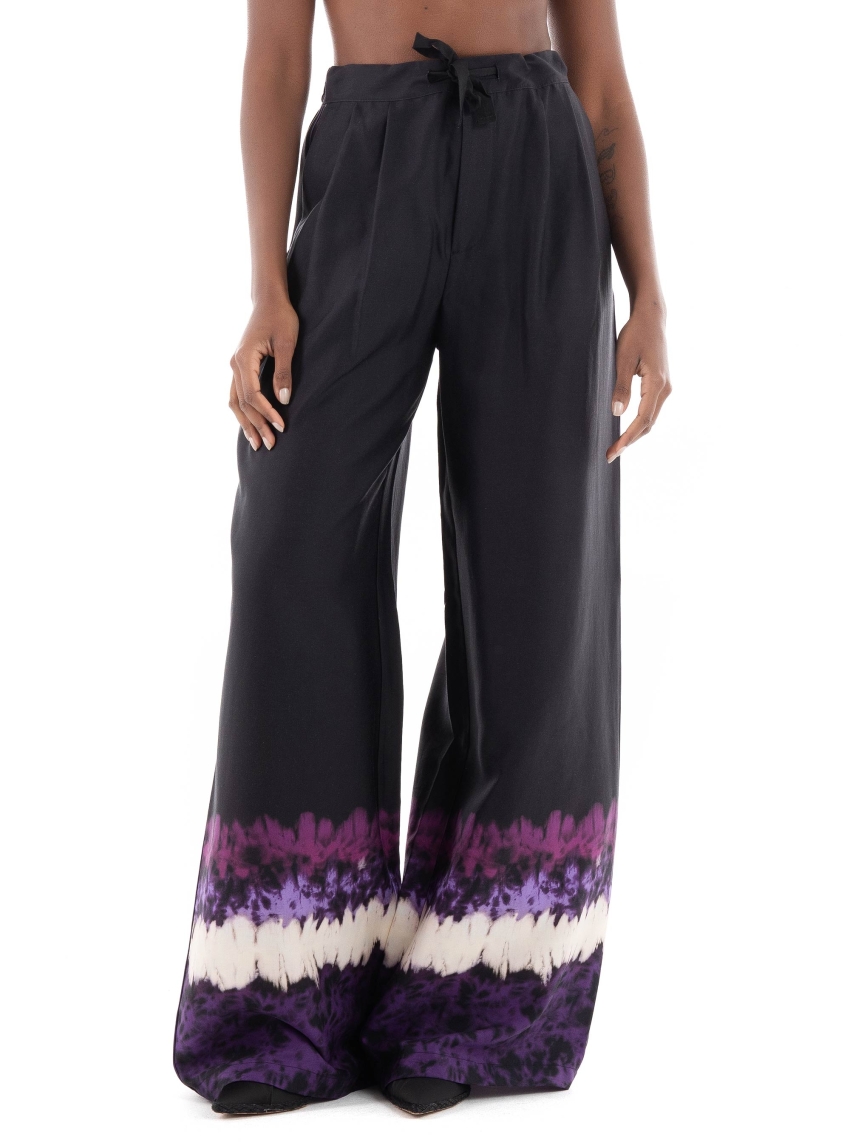 Scotch & Soda Eleni High Rise Wide Leg Pants - Multi Colors