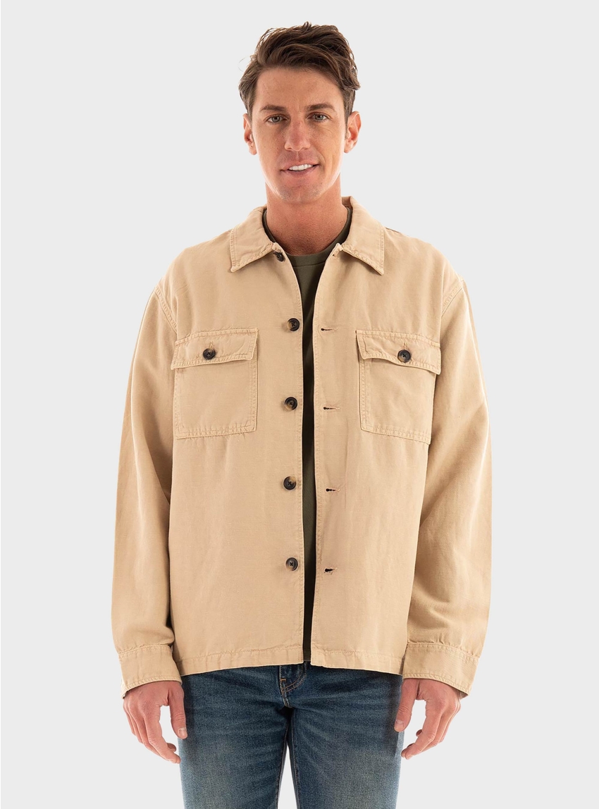 Gant Twill Overshirt - Beige
