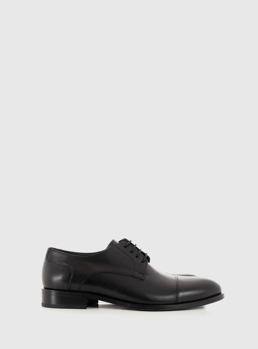 Per La Moda Leather Shoes - Black