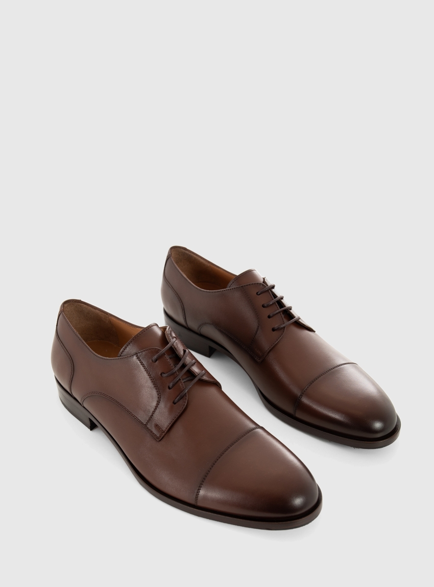 Per La Moda Leather Shoes - Brown