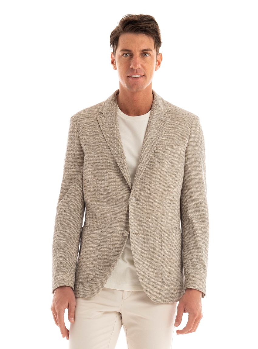 BOSS Regural Fit Blazer C-Jaye-J-241 - Light Beige