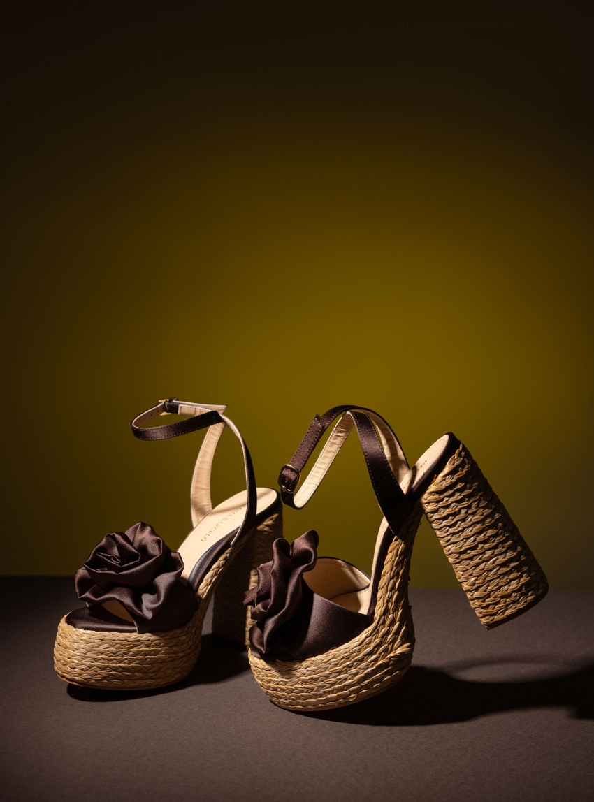 Paloma Barcelo Heel Sandals Isona - Dark Brown