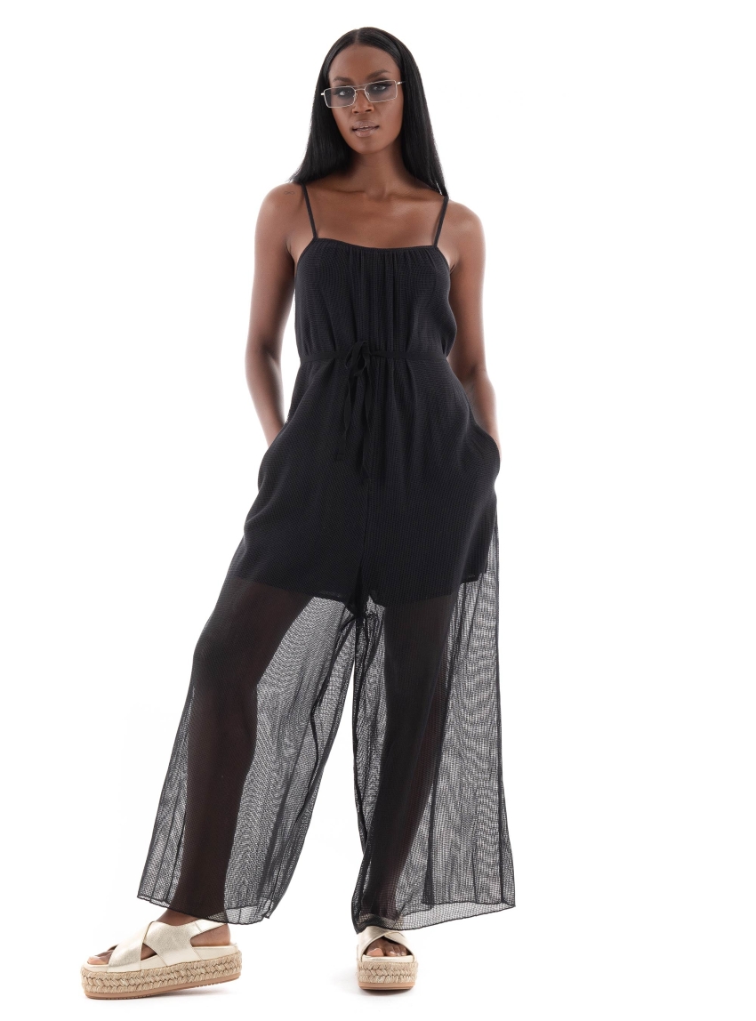 Ioanna Kourbela "Through The Net" Overall - Black