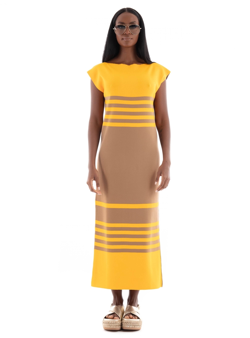 Ioanna Kourbela 'Entropy'' Maxi Dress - Orange