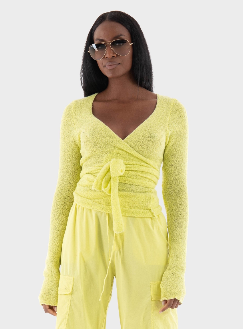 Deha Knit Cardigan - Lime