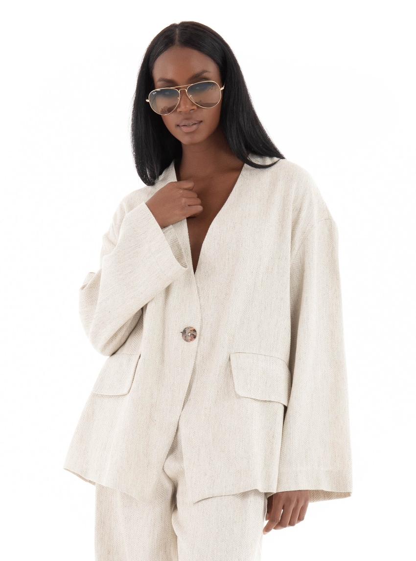 Souvenir Blazer - Light Beige