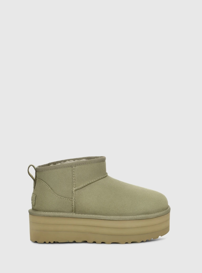 Ugg Classic Ultra Mini Platform - Light Olive